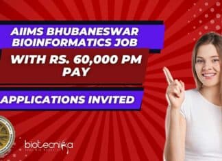 AIIMS Bhubaneswar Bioinformatics Job
