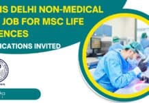 AIIMS Delhi Non-Medical SRF Job For MSc Life Sciences – Applications Invited AIIMS Delhi Non-Medical SRF