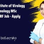 Amity Institute of Virology and Immunology MSc Biochem JRF Job – Apply Online AIV Amity JRF Job