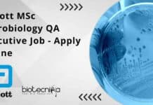 Abbott MSc Microbiology QA Executive Job – Apply Online Abbott MSc Microbiology QA