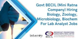 BECIL Lab Analysts Jobs