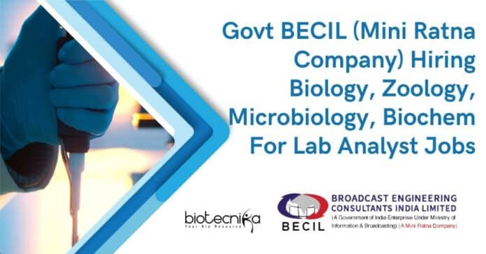 BECIL Lab Analysts Jobs
