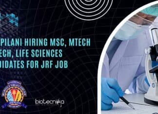 BITS Pilani Hiring MSc