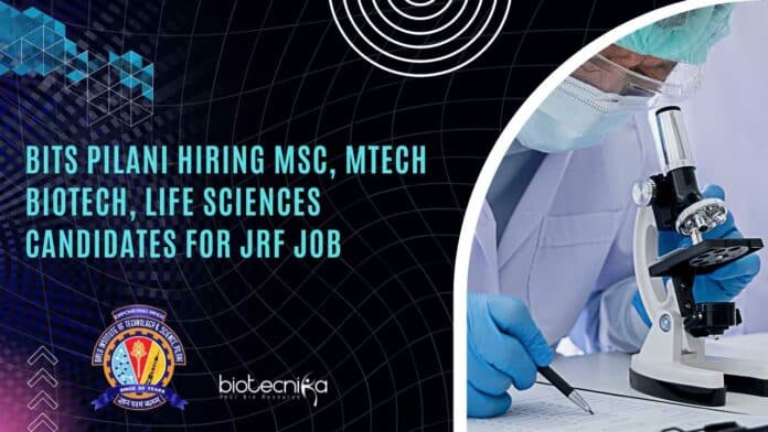 BITS Pilani Hiring MSc