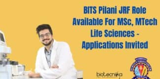 BITS Pilani JRF Role