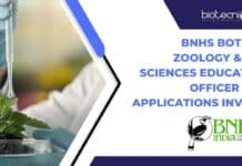 BNHS Botany, Zoology & Life Sciences Education Officer Job, Applications Invited BNHS Botany
