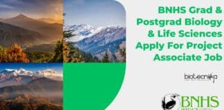 BNHS Project Associate Vacancy