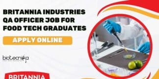 Britannia Industries QA Officer