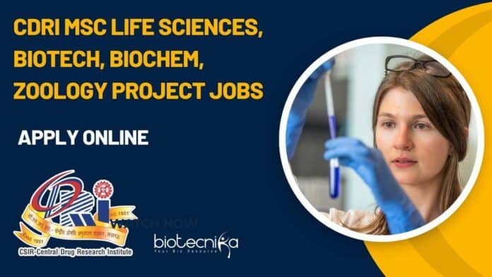 CDRI MSc Life Sciences