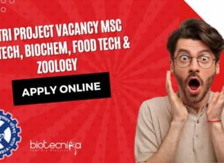 CFTRI Project Vacancy MSc
