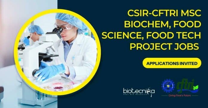 CSIR-CFTRI MSc Biochem