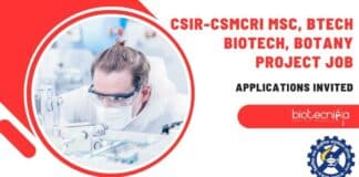 CSIR-CSMCRI MSc BTec