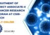 Recruitment of Project Associate-II In Cancer Research Program at CSIR-IMTECH, Apply Online CSIR-IMTECH Cancer Project