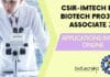 CSIR-IMTECH PhD Biotech Project Associate Job – Applications Invited Online CSIR-IMTECH PhD Biotech
