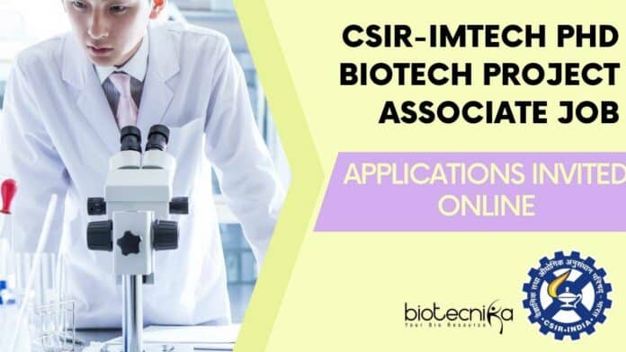 CSIR-IMTECH PhD Biotech