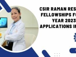 CSIR Raman Research Fellowships