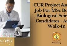 Central University of Rajasthan Project Assistant Job For MSc Botany, Biological Sciences Candidates – Attend Walk-In CUR Project Assistant Job