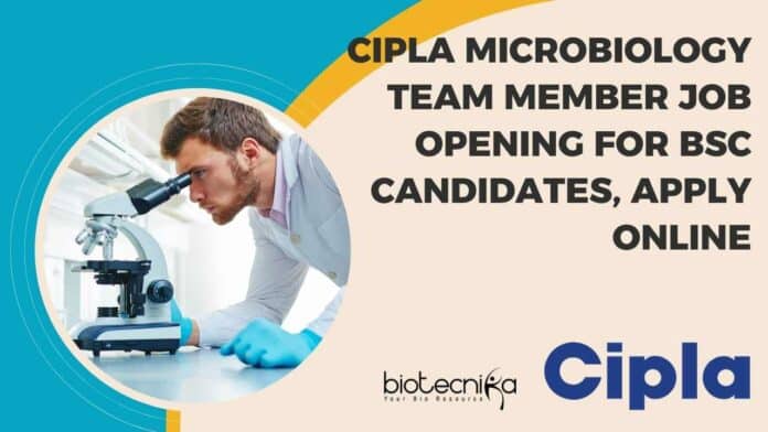 Cipla Microbiology Team Member