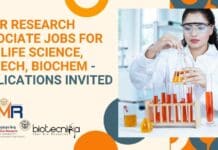 CBMR Research Associate Jobs For PhD Life Science, Biotech, Biochem – Applications Invited CBMR Research Associate Jobs