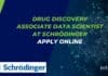 Drug Discovery Associate Data Scientist at Schrödinger, Apply Online Drug Discovery Associate Data