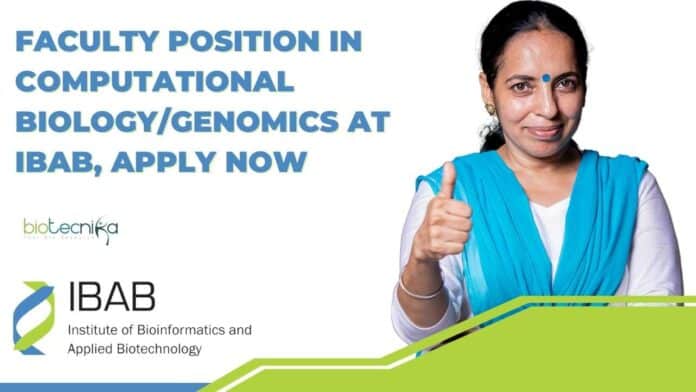 Faculty Position at IBAB