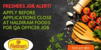 Freshers Jobs Food Tech