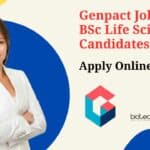 Genpact Jobs For BSc
