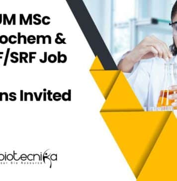 Govt CCRUM MSc Biotech