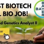 Bayer MSc Biotech, Mol Bio Seed Genetics Analyst II Role, Apply Online Bayer MSc Biotech