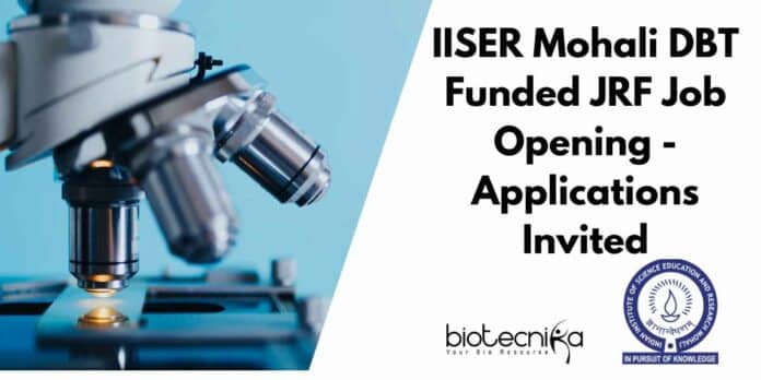 IISER Mohali DBT Funded
