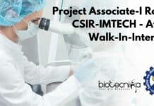 Project Associate-I Role at CSIR-IMTECH Chandigarh – Apply Online CSIR-IMTECH Vacancy Project