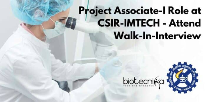 CSIR-IMTECH Vacancy Project