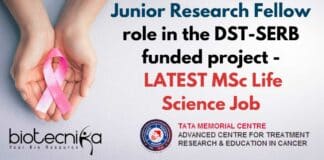 ACTREC JRF Job Latest