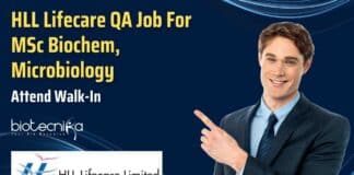 HLL Lifecare QA Job