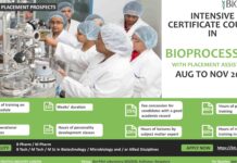 BIOZEEN Intensive Certification Course in Bioprocessing With Placement Assistance Aug-Nov 2023 BIOZEEN Certification Course Aug-Nov 2023 With Placement