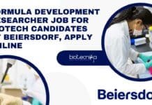Formula Development Researcher Job For Biotech Candidates at Beiersdorf, Apply Online Beiersdorf Biotech Researcher Job