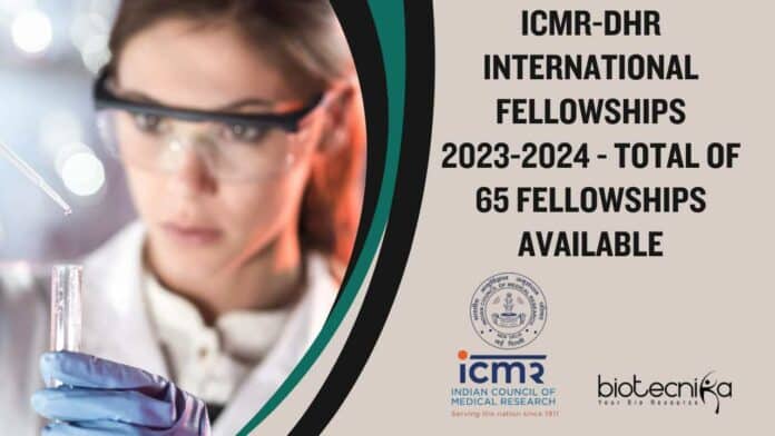 ICMR-DHR International Fellowships 2023-2024