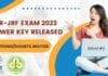 ICMR-JRF Exam 2023 Answer Key Released – Objections/Doubts Invited ICMR JRF 2023 Answer Key Released