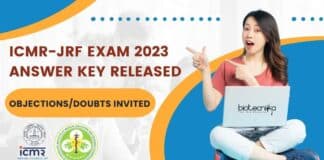 ICMR JRF 2023 Answer Key Released 