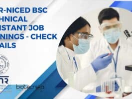ICMR-NICED BSc Technical Assistant