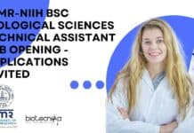 ICMR-NIIH BSc Biological Sciences Technical Assistant Job Opening – Applications Invited ICMR-NIIH BSc Biological Sciences