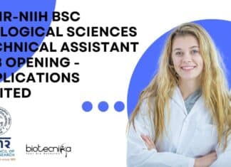 ICMR-NIIH BSc Biological Sciences