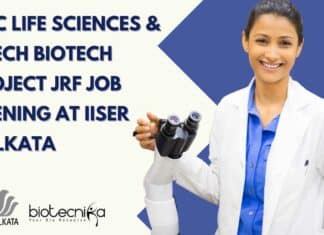 IISER Kolkata MTech Biotech