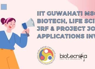 IIT Guwahati MSc Biotech