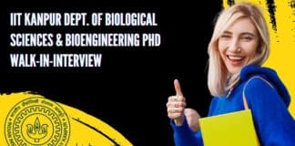 IIT Kanpur PhD Walk-In-Interview