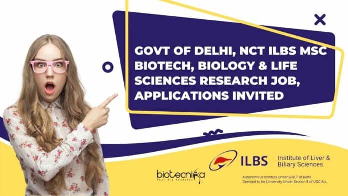 ILBS Biology Research Job
