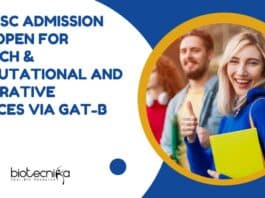 JNU MSc Admission 2023