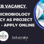 RGCB MSc Microbiology Project Fellow Job Opening - Apply Online