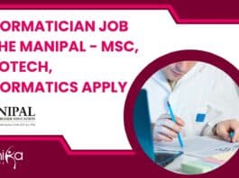 Bioinformatician Job at MAHE