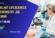 Jubilant LifeSciences Biochemistry Job Opening – Apply Online Jubilant LifeSciences Biochemistry Job